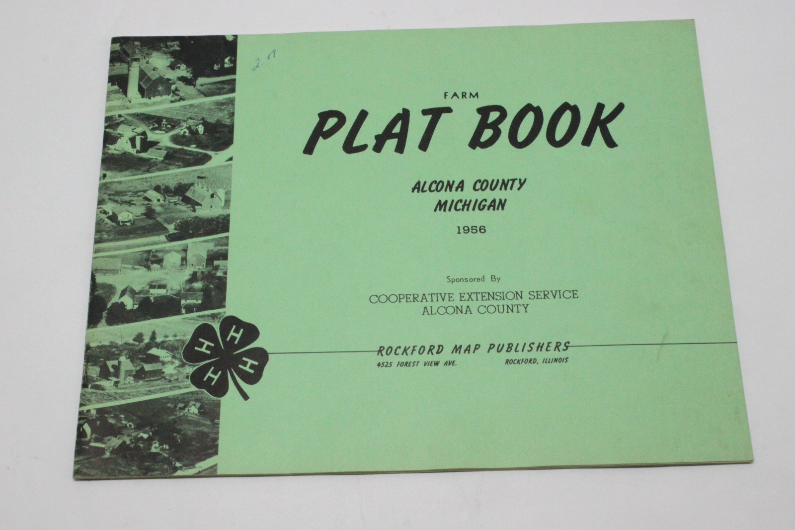 1956 Alcona County Michigan Farm Plat Book Vintage Advertisements Maps Lincoln