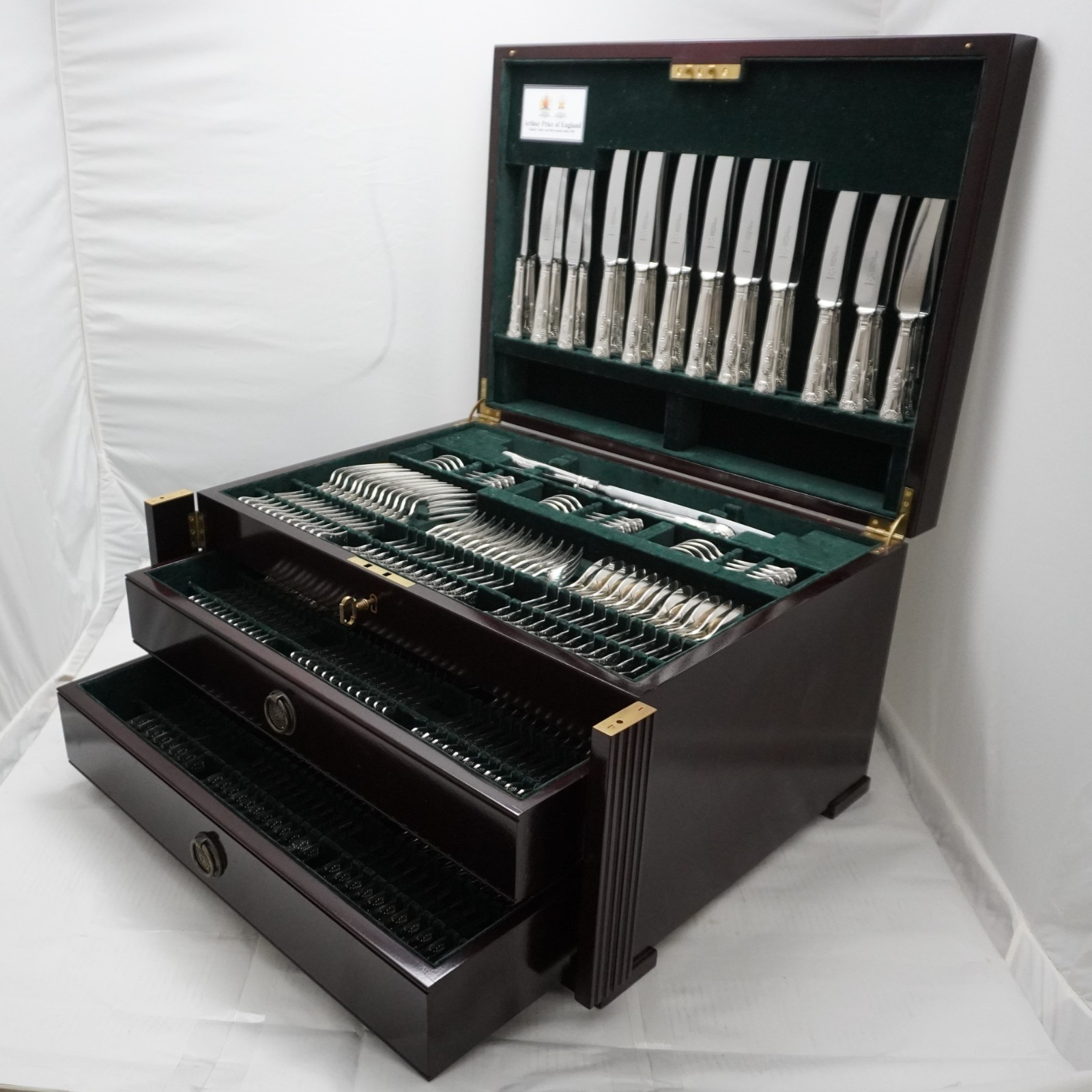 KINGS By Arthur Price Sovereign Silver Service 157 Piece York Canteen of Cutlery