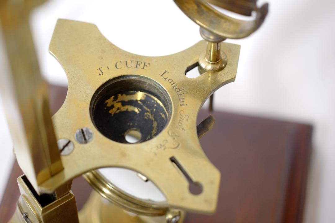 microscope antique collectible John Cuffe’s compound microscope Maltese cross