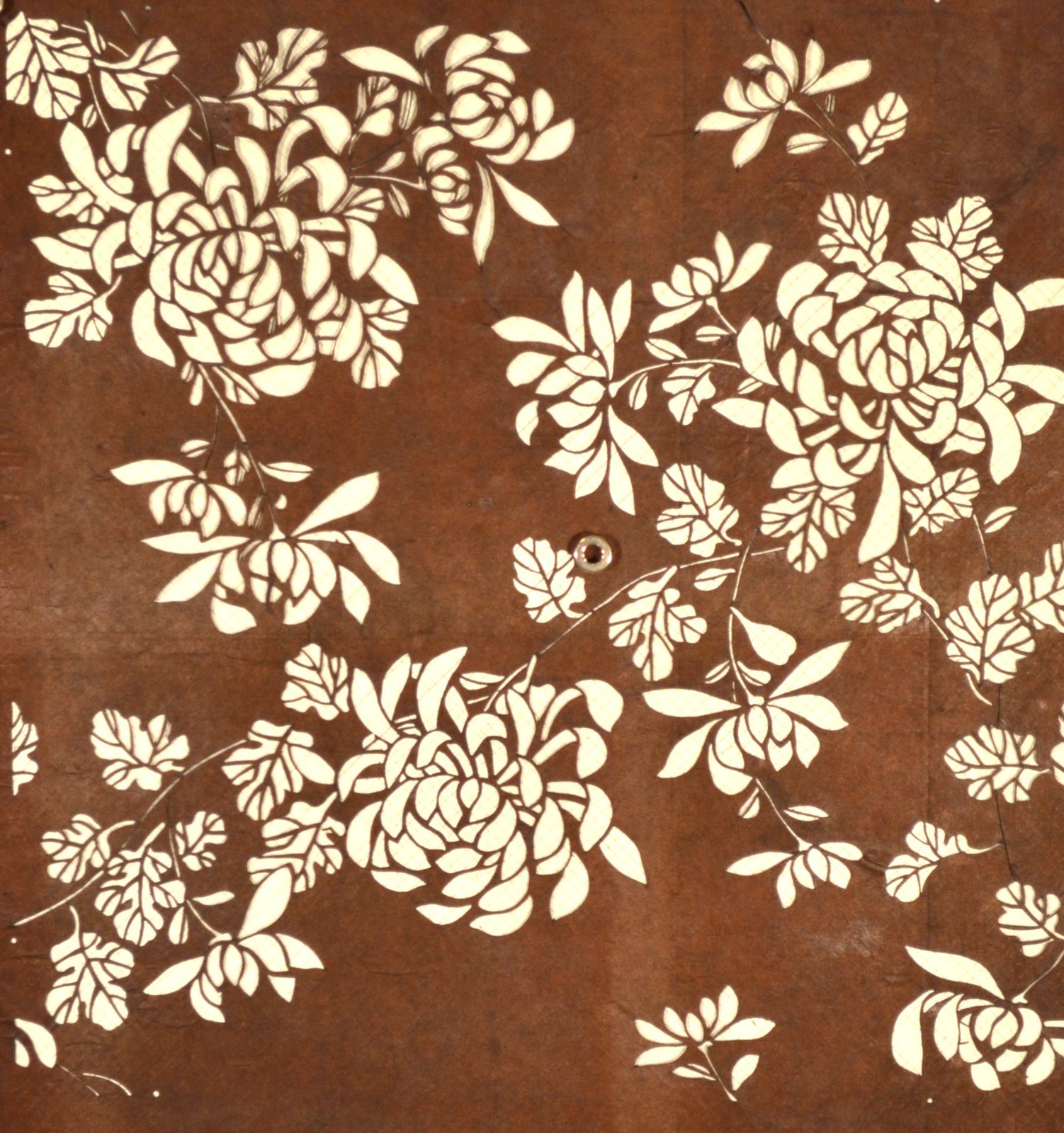 JAPANESE VINTAGE KATAGAMI 1930’s ANTIQUE PAPER KIMONO STENCIL / ART (JT1736)