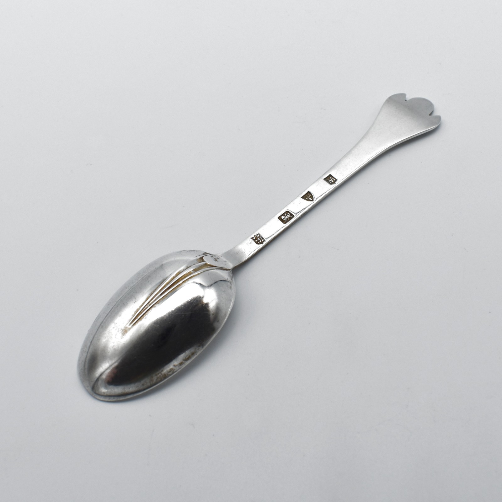 Vintage Solid Silver Trefid Spoon Replica James II 1686 Style 1962