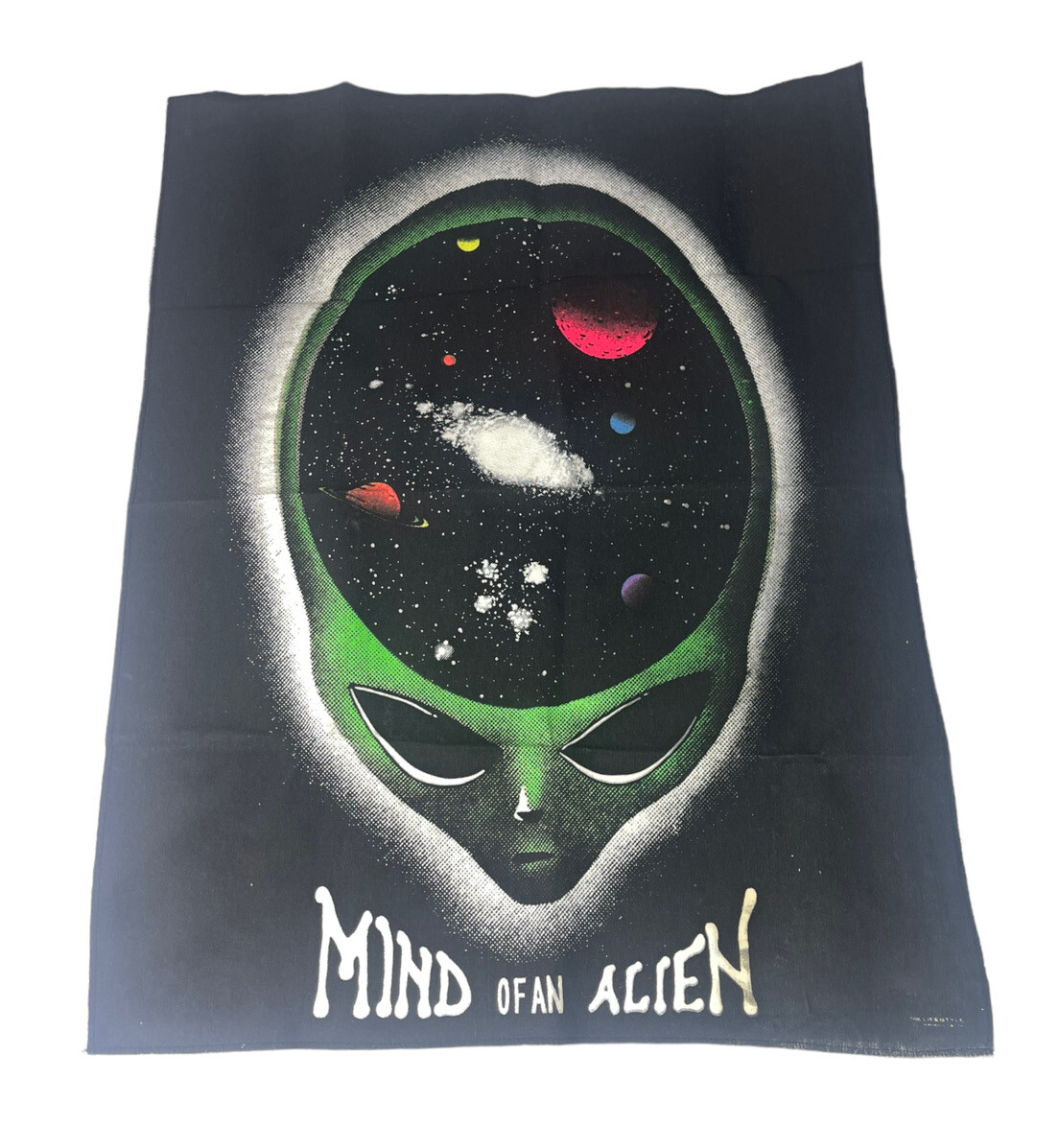 Vintage 1996 Mind of an Alien 21.5×28 Blacklight + Glows in Dark Tapestry NEW