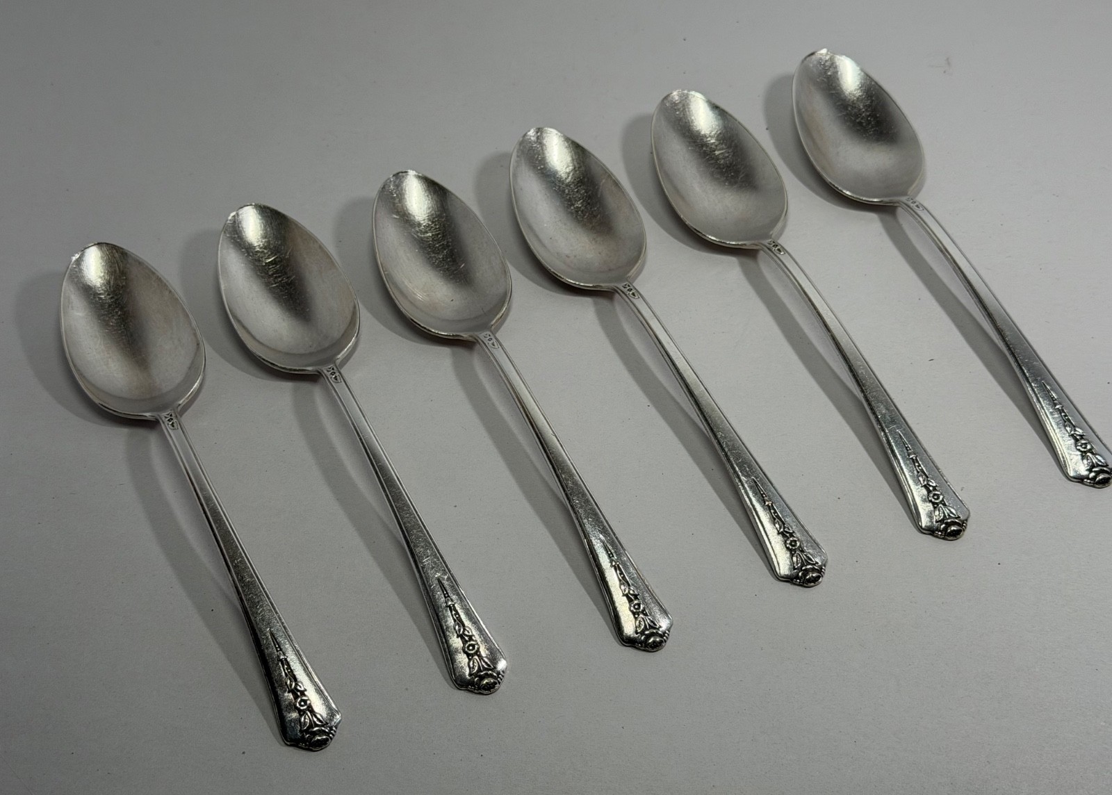 Holmes & Edwards IS Silverplate “Spring Garden” Tablespoons Set of 6