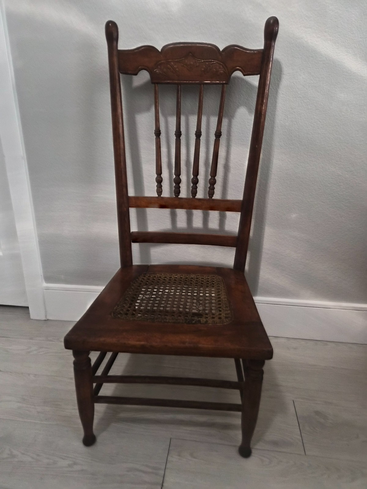 Antique Oak PB chair single 36″ high 1900’s era