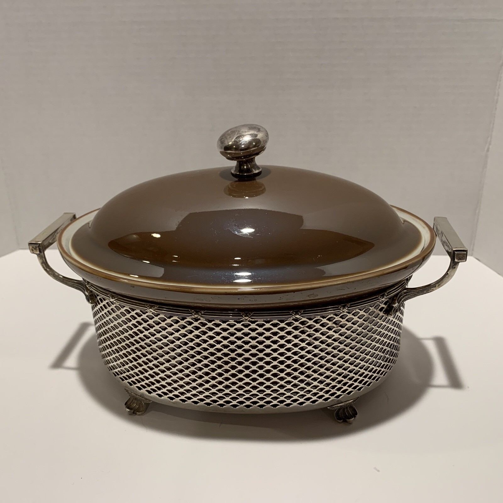 JE CALDWELL &COMP. PHILADELPHIA STERLING SILVER & FRANCE PORCELAIN