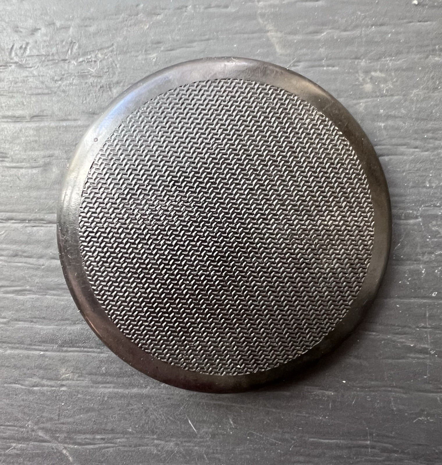 Civil War Era Goodyear Rubber 1851 Jacket Button I.R.C. Co. Black Shank 1.75″