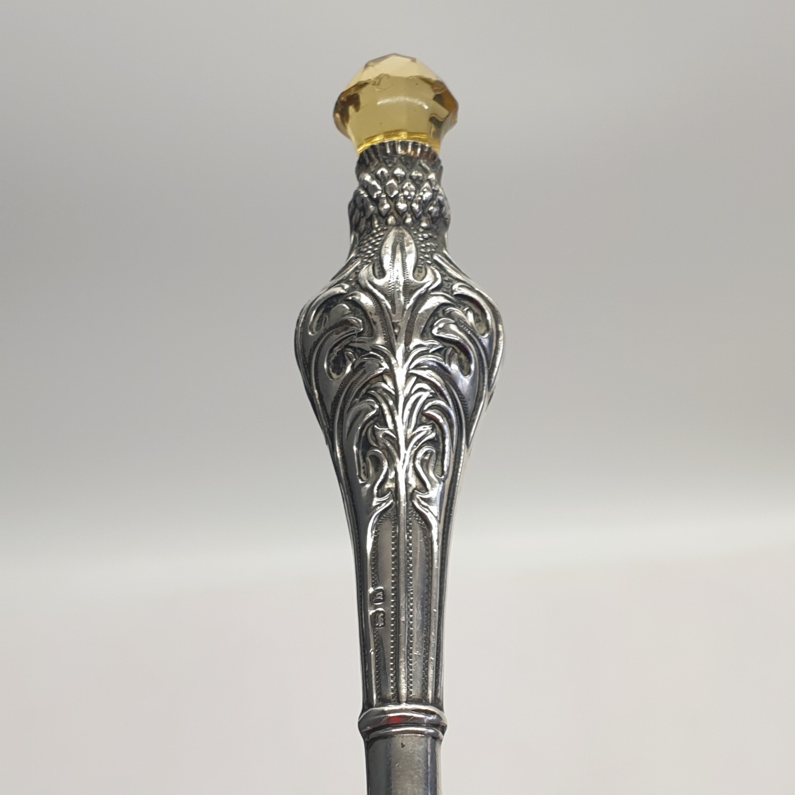 Sterling Silver Button Hook Scottish Thistle Style Crisford & Norris 1907