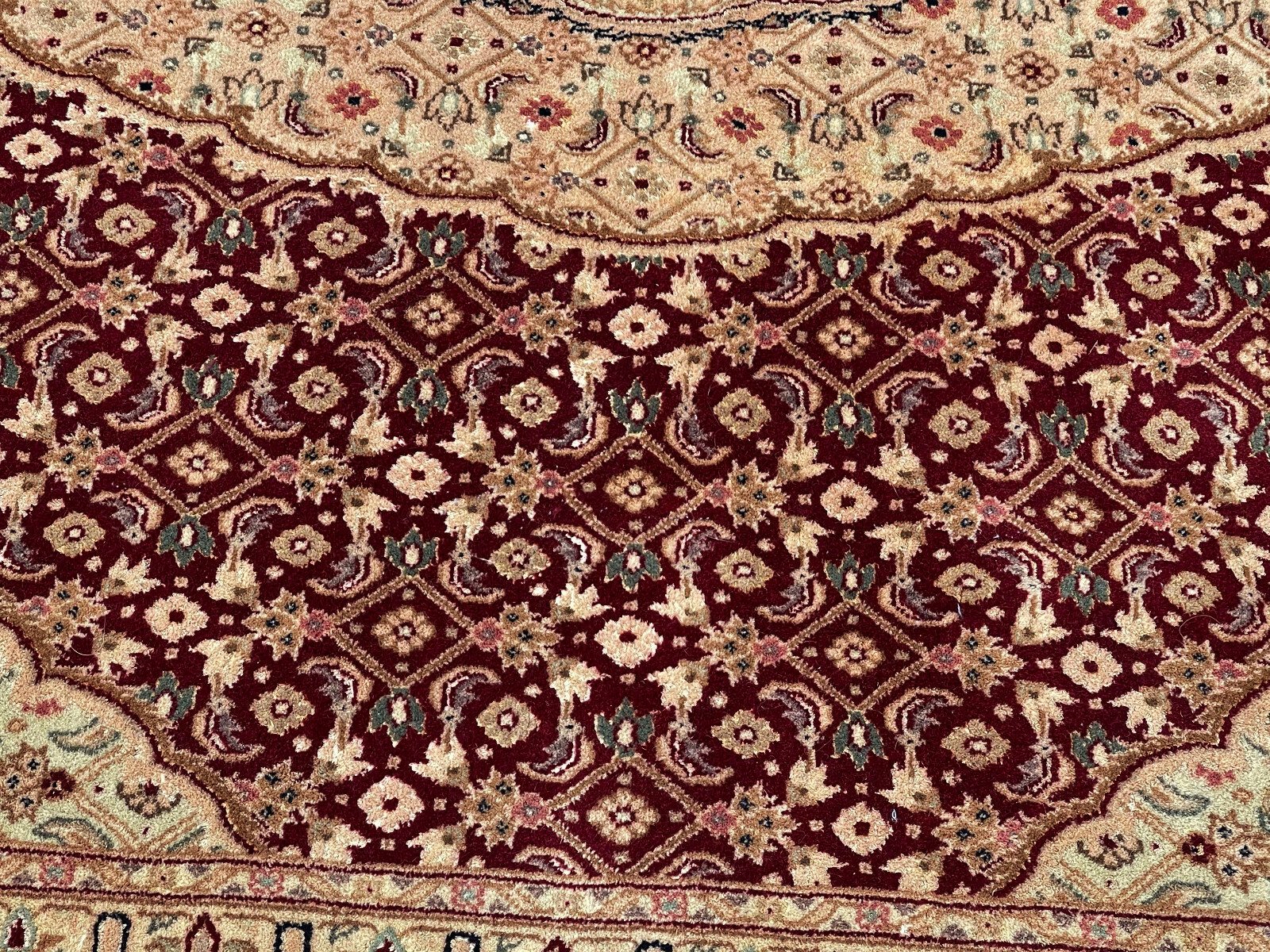 Beautiful fish Design Hand Knotted /Wool Silk highlight 8x10ft