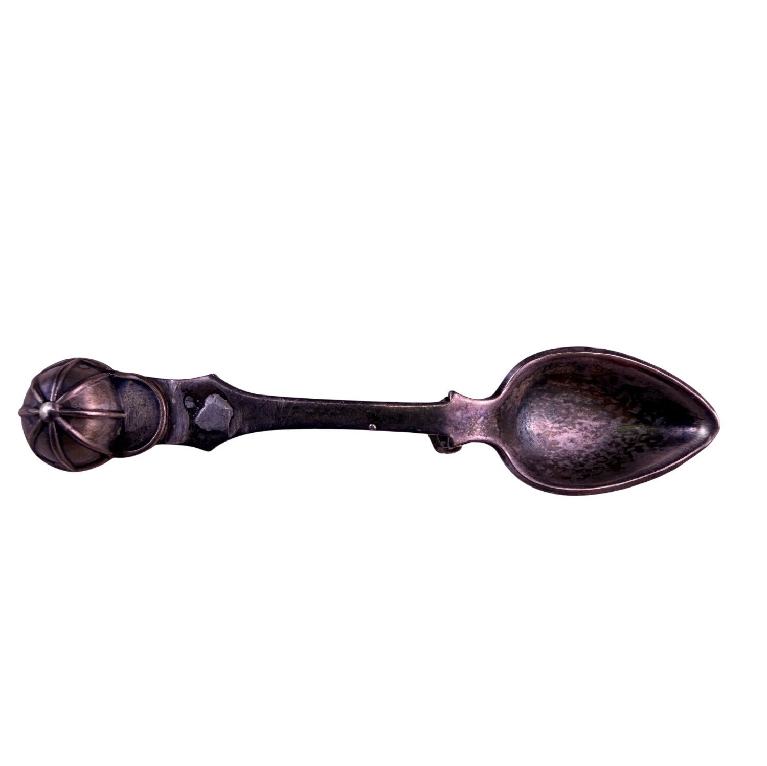 Sterling Silver Decorative Vintage Spoon Scroll & Plume Handle Collectible