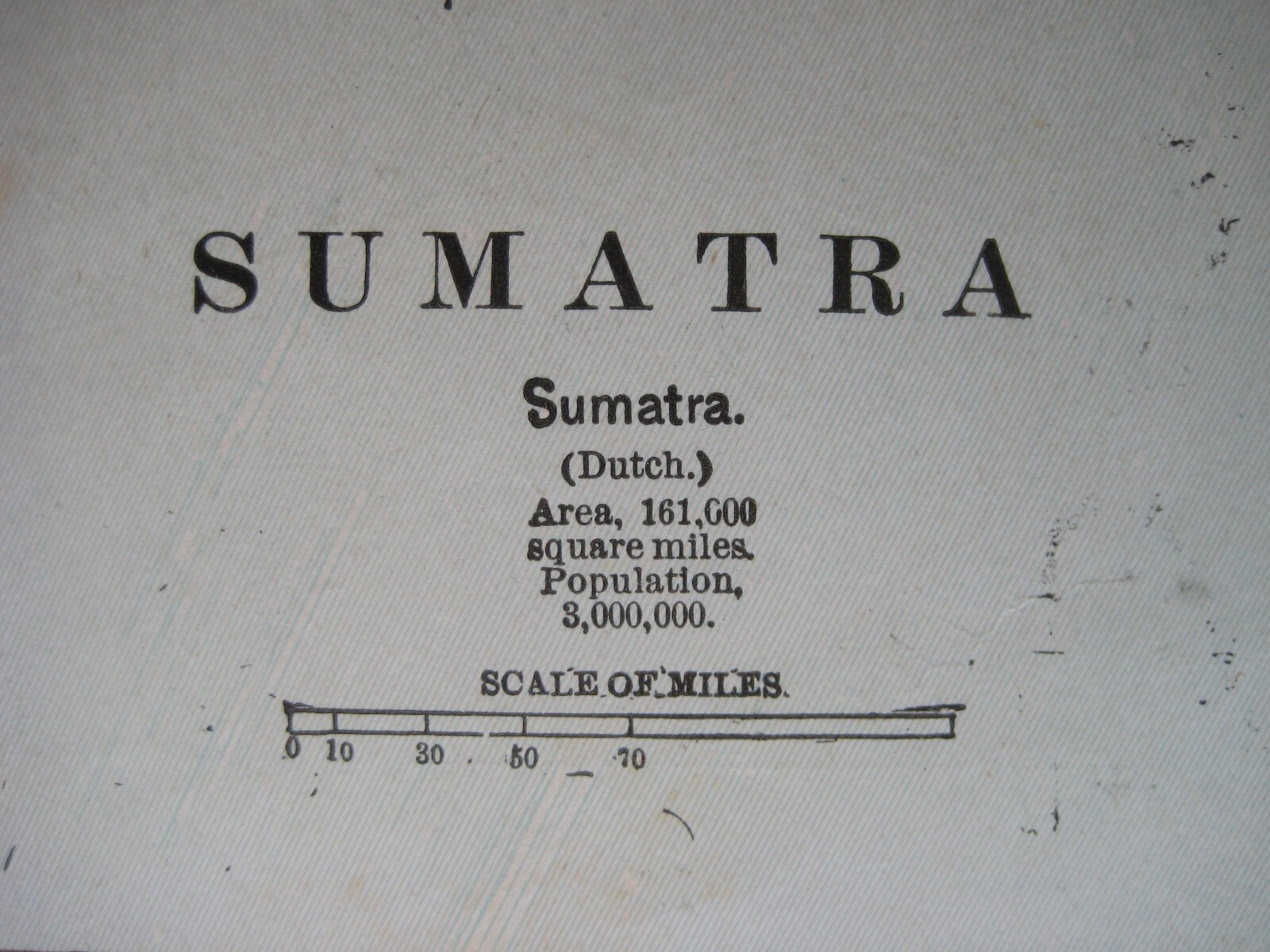 Original 1902 Map SUMATRA Palembang Padang Lampung Aceh Batak Indonesia Malacca
