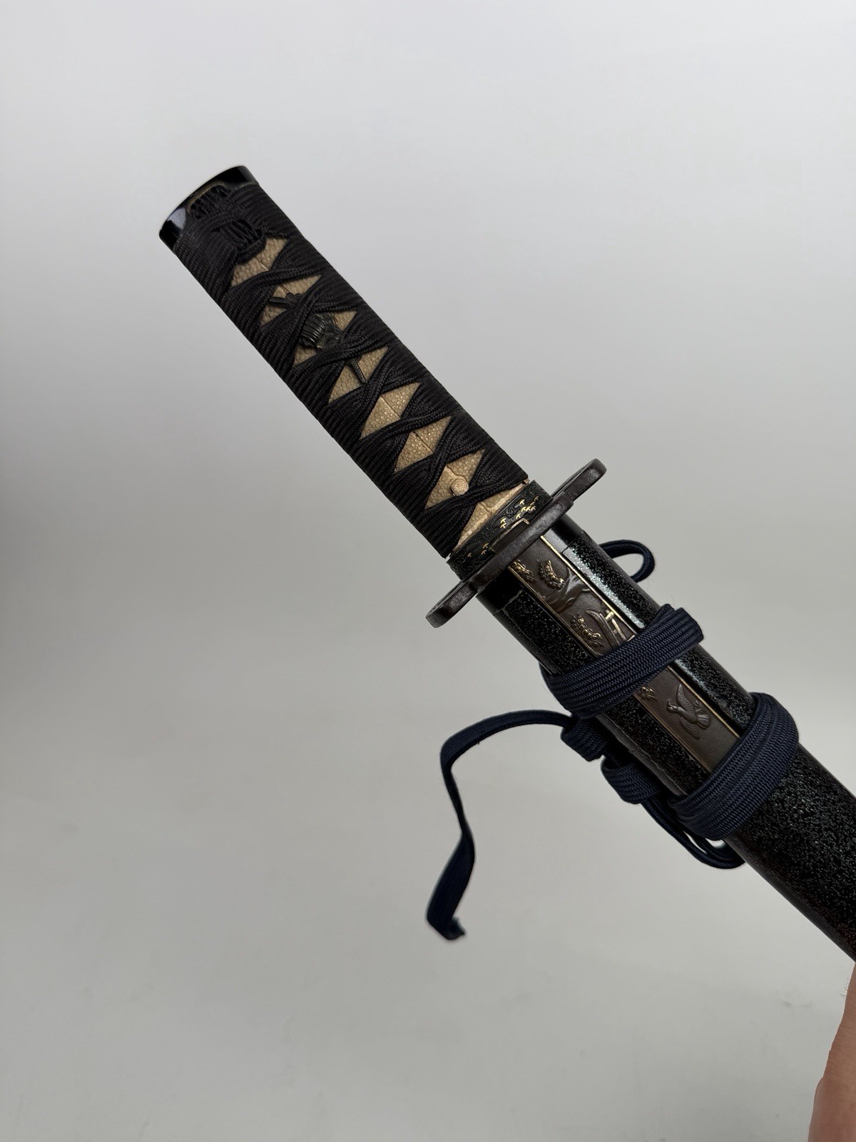 Japanese Pre-Edo Period Mumei Hira Zukuri Bo-Hi Wakizashi Sword 21” W Kozuka