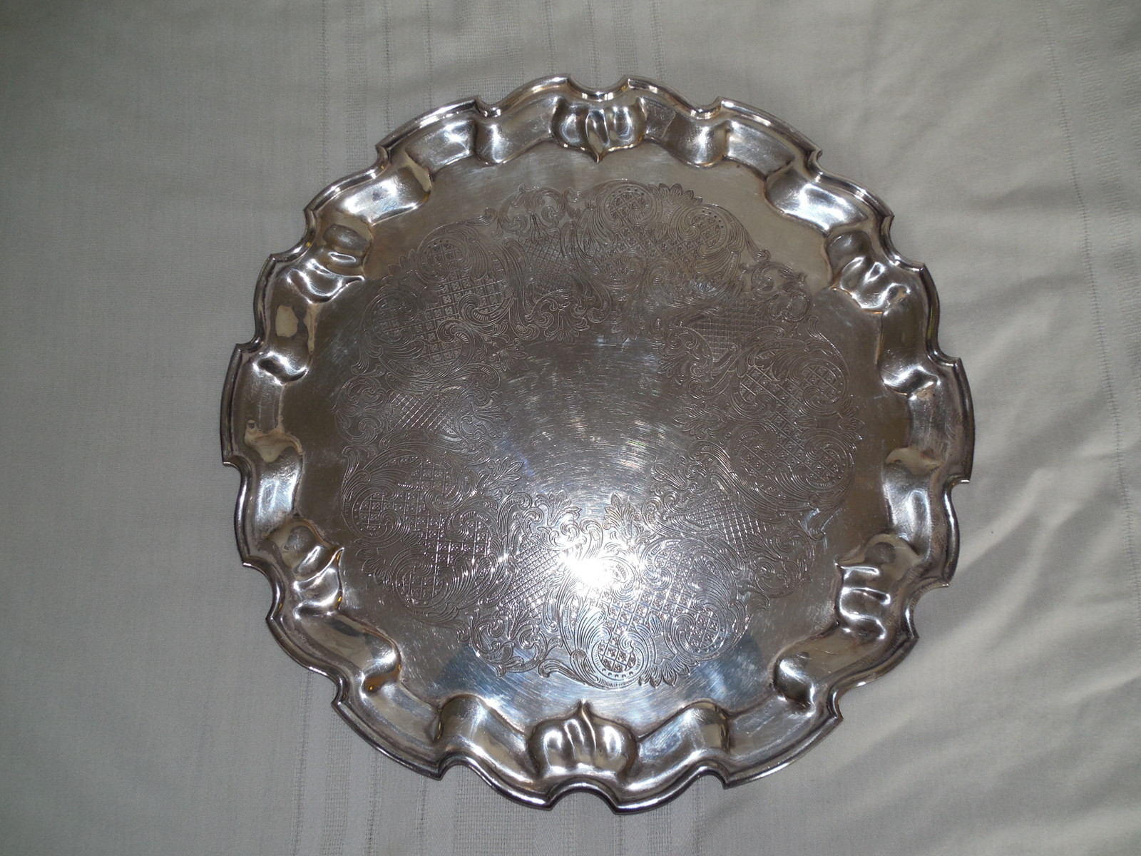 L.B.S.co Lawrence B Smith Boston large 17″ silver tray #2503 superfine 1887-1958