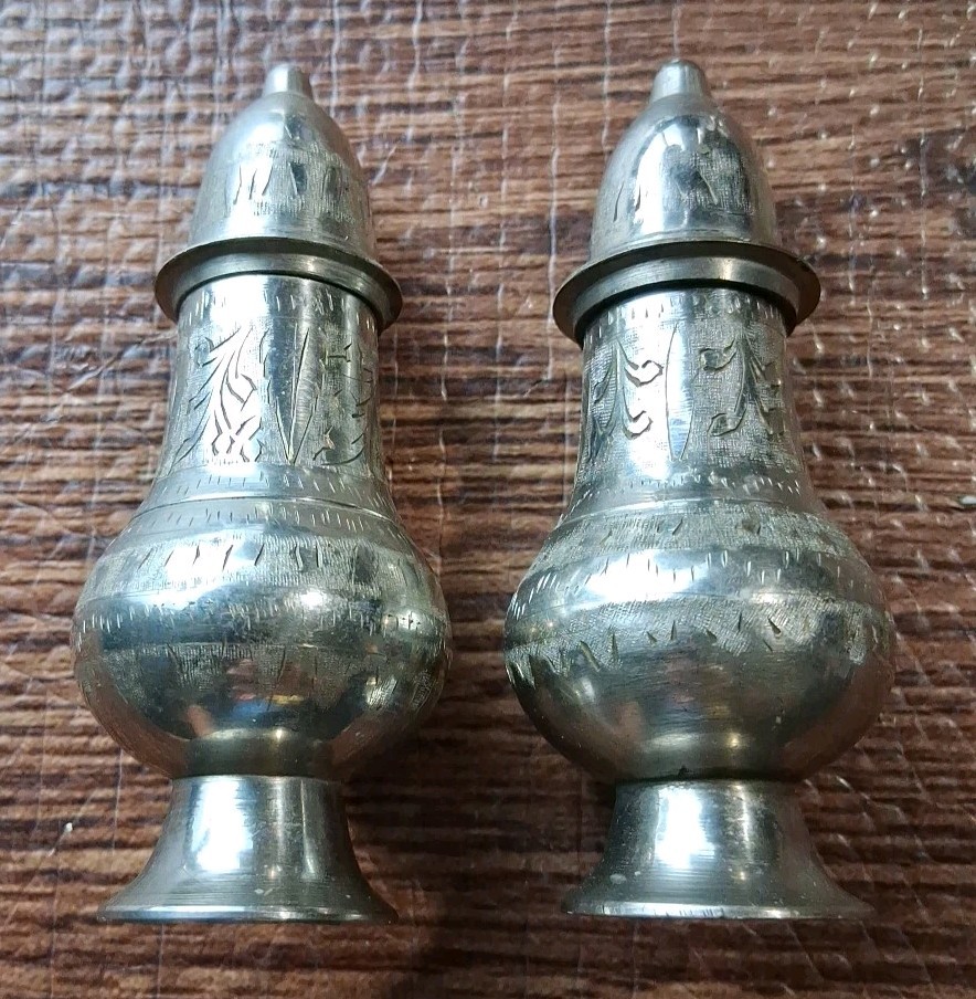 Vintage Etched Silver-plated Mix Lot Of 5