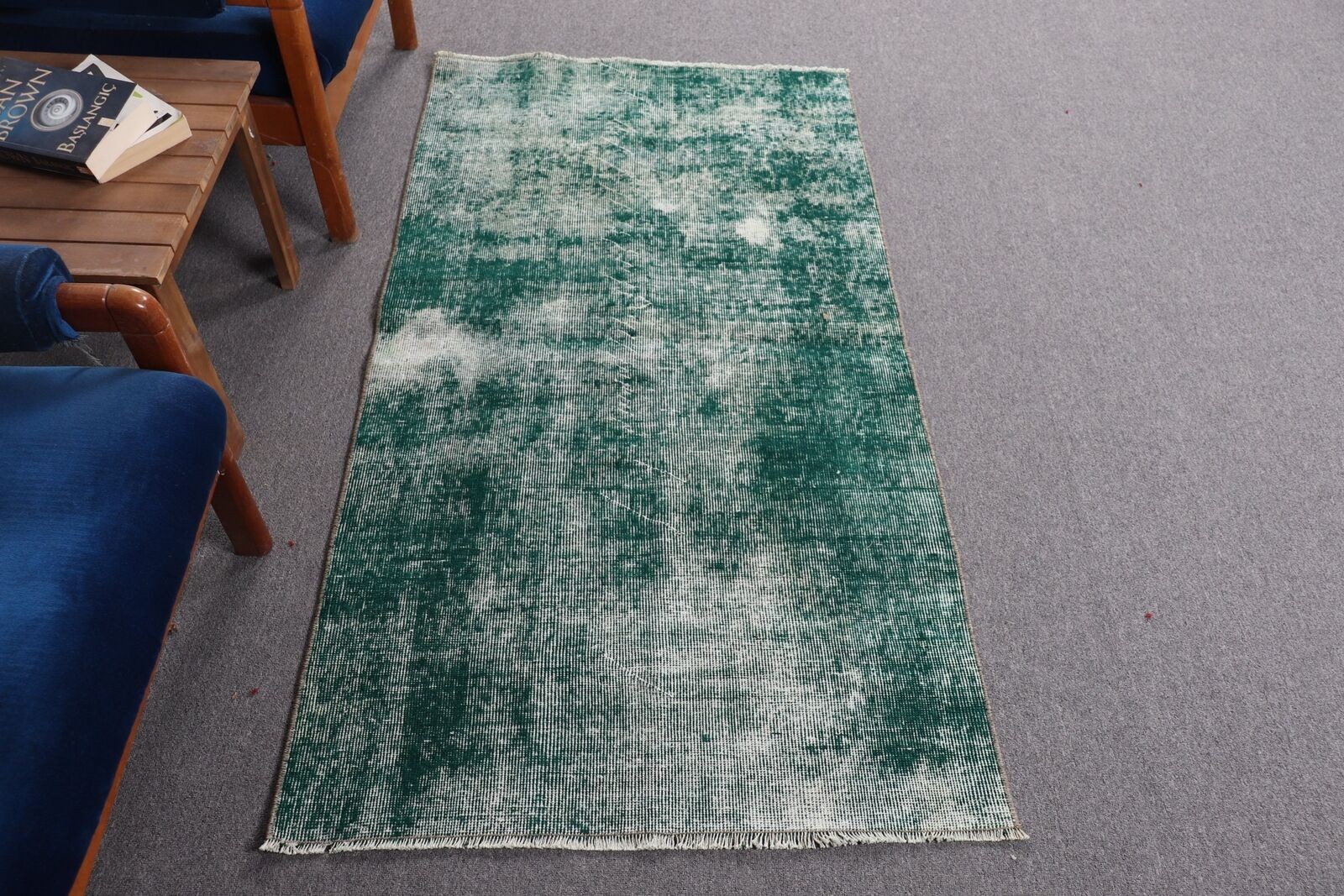 Turkish Rugs, Moroccan Rugs, Oushak Rug, 3×5.4 ft Accent Rugs, Vintage Rug