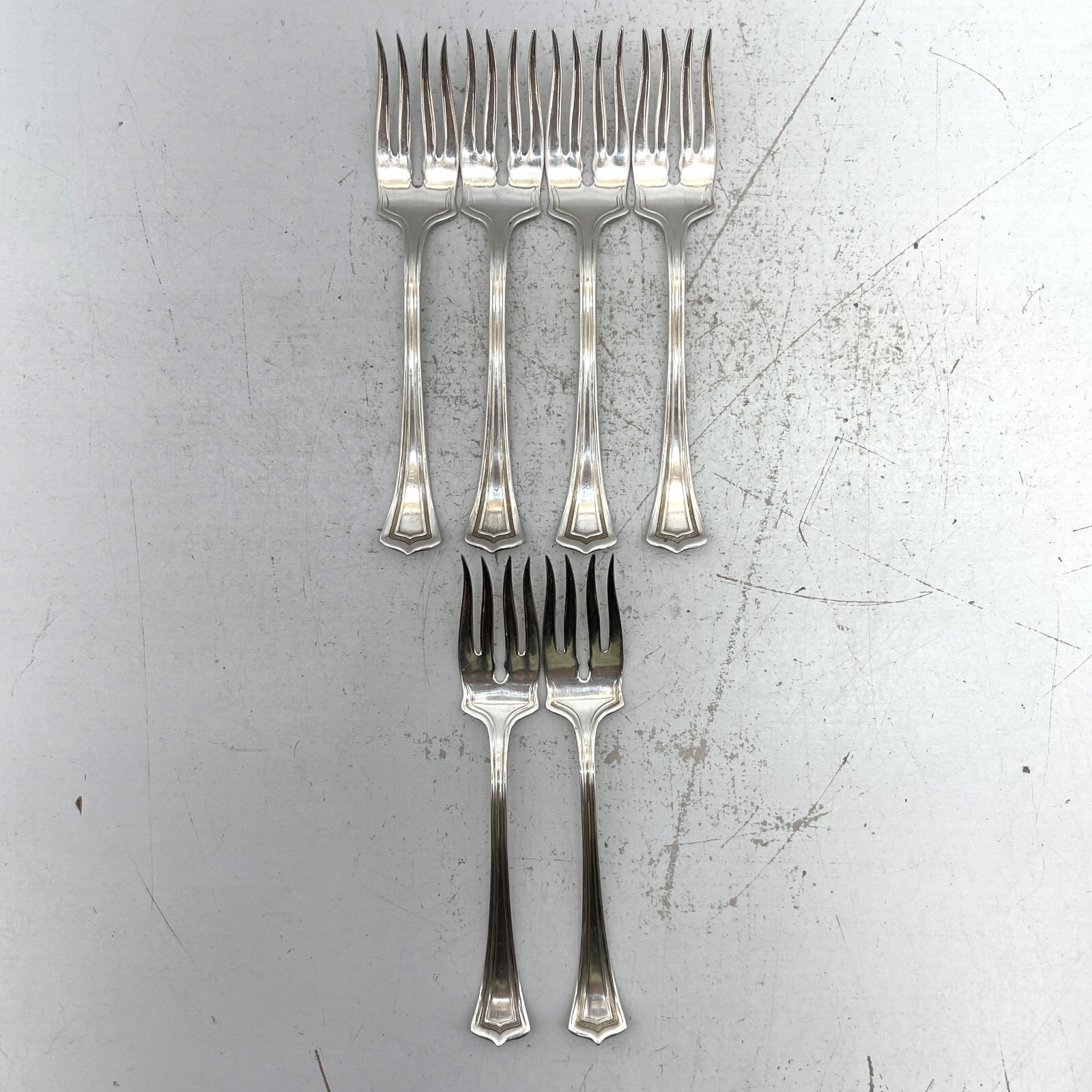 Set of 6 1881 Rogers A1 Pat. Mar 30.15 Salad Cocktail Fork 6.5 Inch