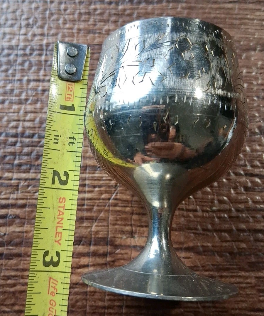 Vintage Etched Silver-plated Mix Lot Of 5