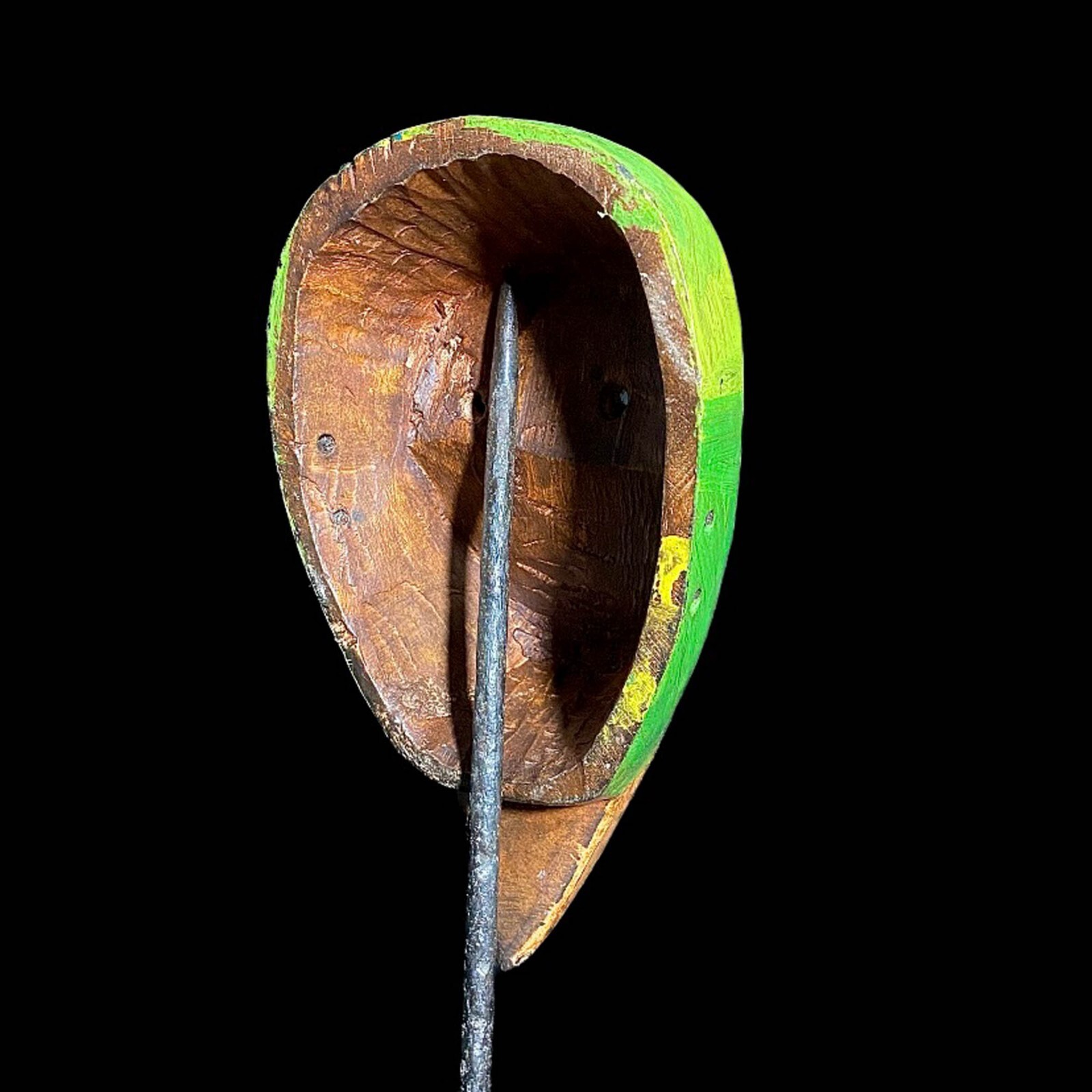 Strong Cubist Dan Bird Man Wood Face Mask Early 20th Century Libera Africa-8026