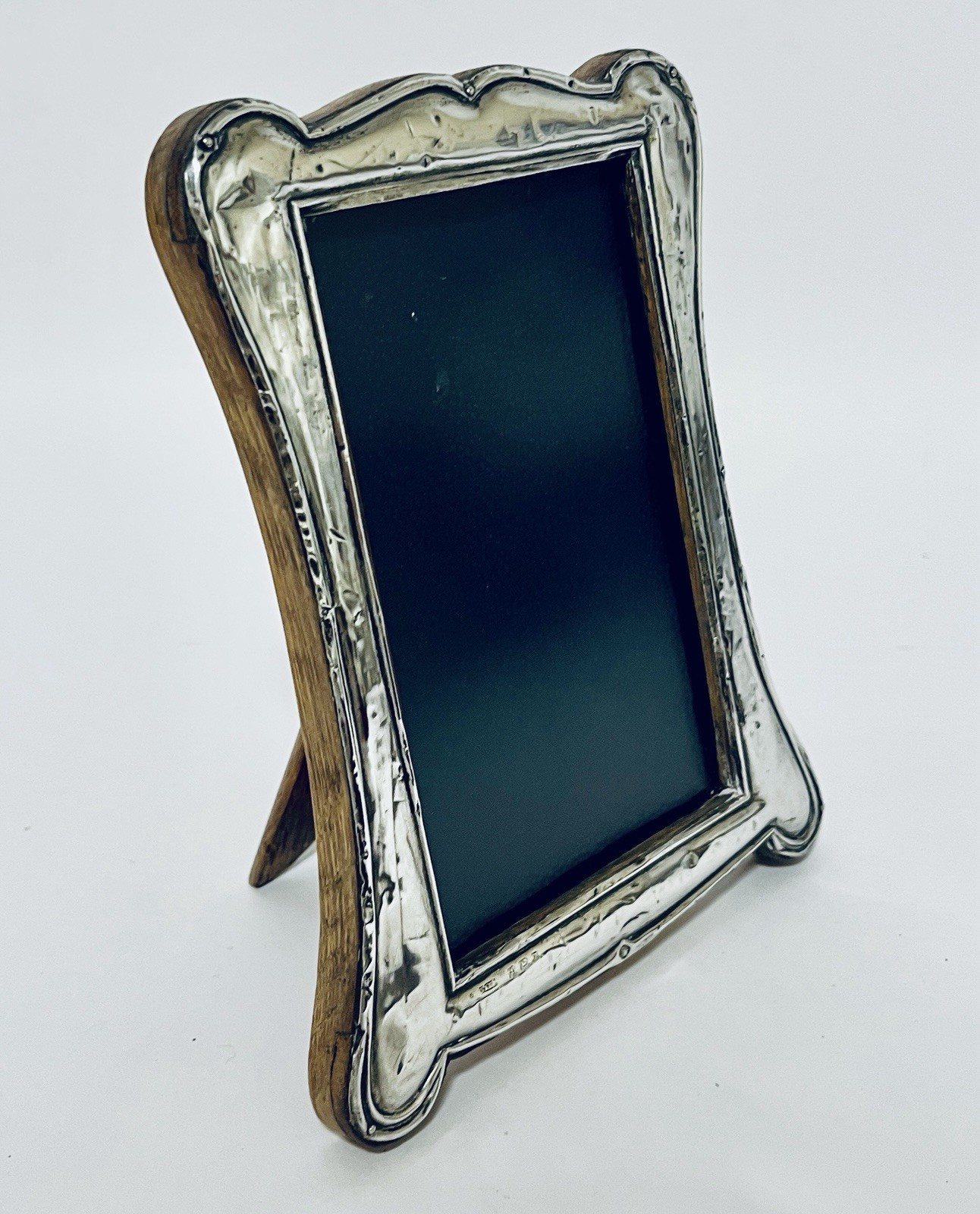 Antique Solid Sterling Silver Photo Picture Frame 1924 Art Nouveau