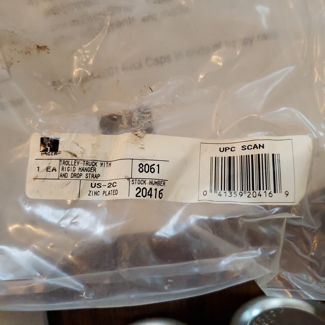 2 packs Barn Door Hanger Rollers. MADE IN USA! NEW OLD STOCK! ForBox Rail Track.