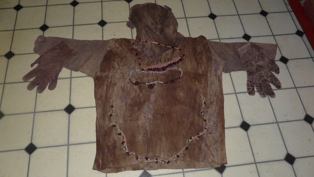 BORA PERU AMAZON INDIAN MONKEY DANCE COSTUME AND REGALIA- RARE!!