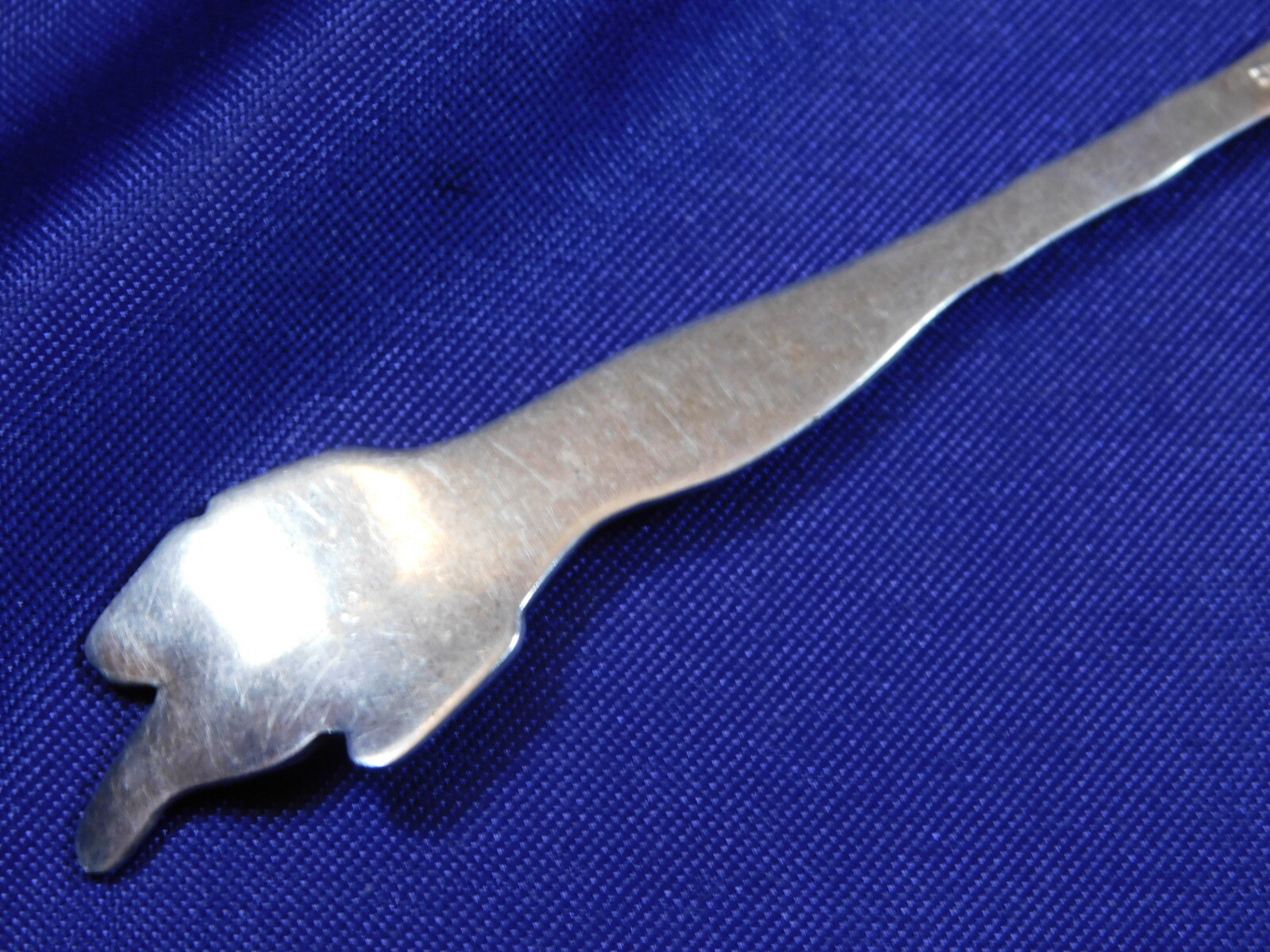 PAYE & BAKER CATTAILS STERLING SILVER COFFEE SPOON – VERY GOOD CONDITION MONO