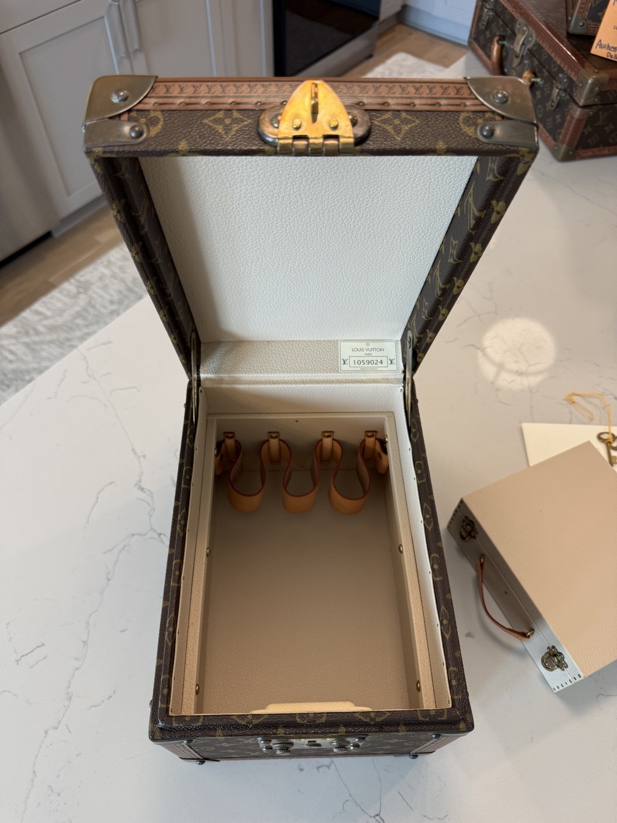 Louis Vuitton Boite a Falcons Vanity Trunk in Monogram Canvas with Insert & Key