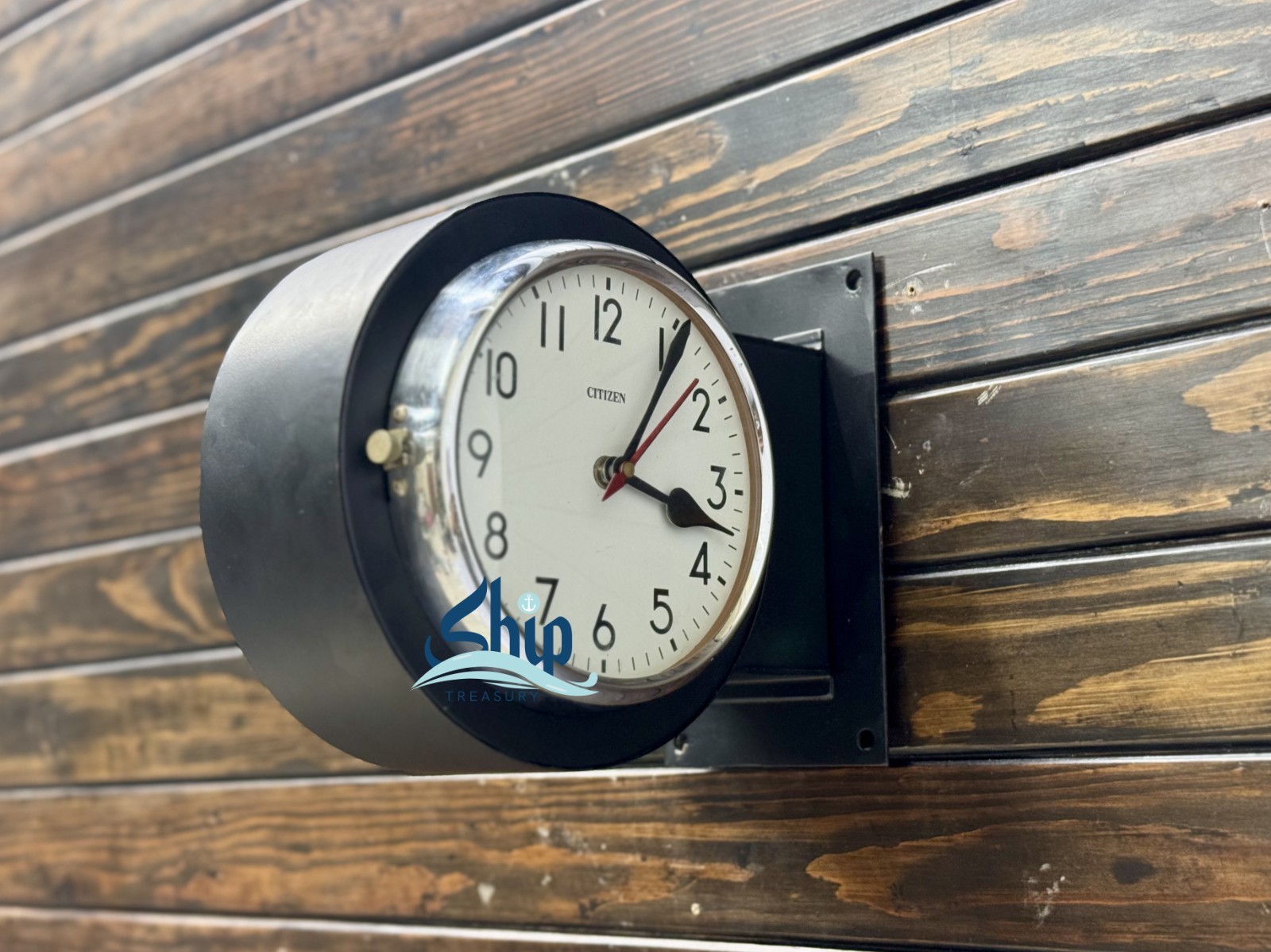 Timeless Dual-Face Original Citizen Steel Quartz Wall Clock In Black Coating