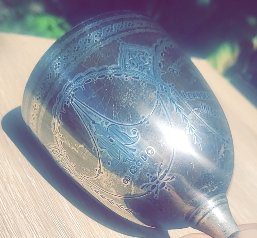 Robert Harper Solid Sterling Silver Goblet “Burton Amateur Regatta 1872”