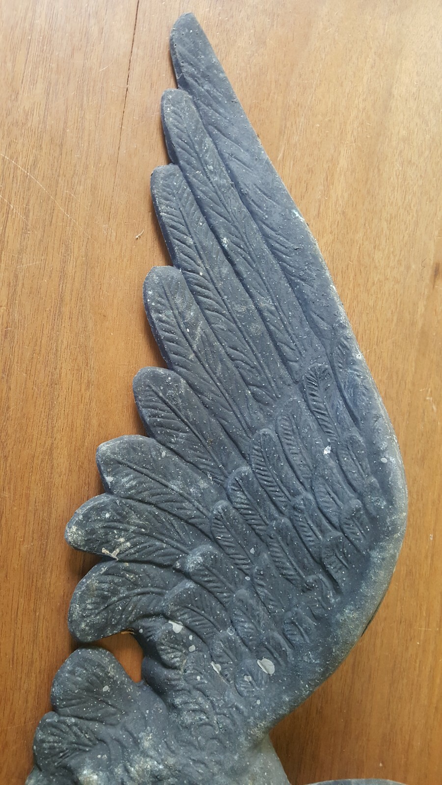 Antique Cast Iron Bold Eagle 7032 Wall Emblem Sculpture Plaque 29 inch