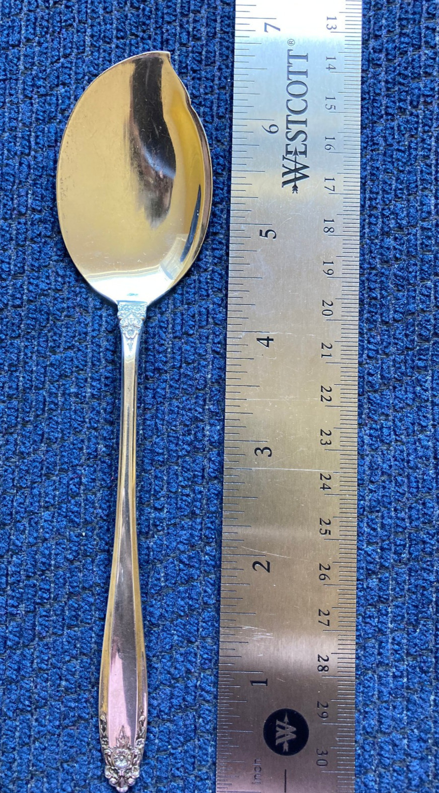 Solid Jelly Server, Prelude by International Sterling Silver, 6.5 in, no mono
