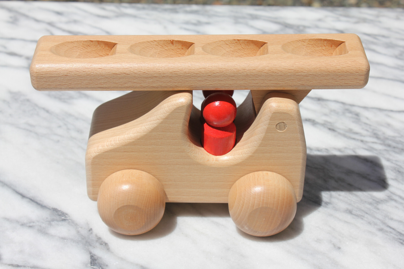 Rare Kinderkram Keller Mid Century Modern Wood Firetruck Germany 70 Naef Waldorf