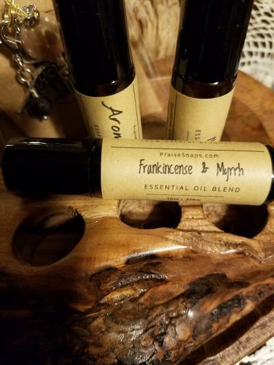 FRANKINCENSE AND MYRRH ESSENTIAL OIL ROLLER BOTTLE
