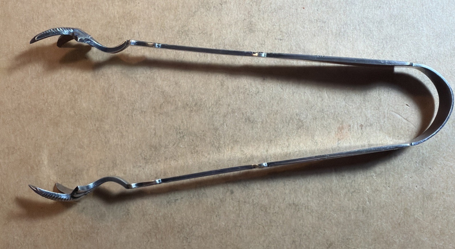 Antique 1847 Rogers & Bro A1 Silverplate Bird Claw Sugar Tongs