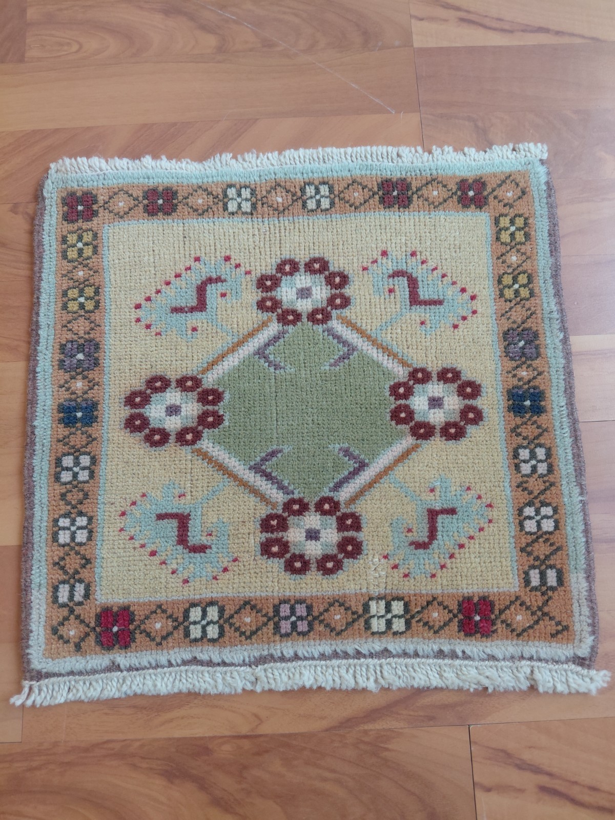 Handmade Geometric Table Decor Rug Antique İnterior Design Rug Free Ship Rug