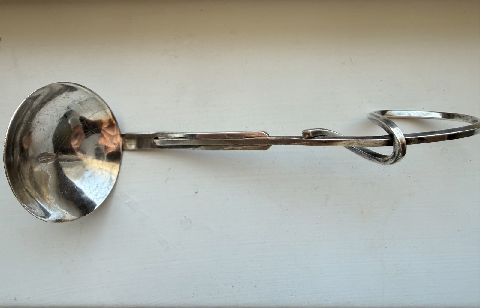 Handmade Sterling Silver Artisan Contemporary Modern Ladle 6″