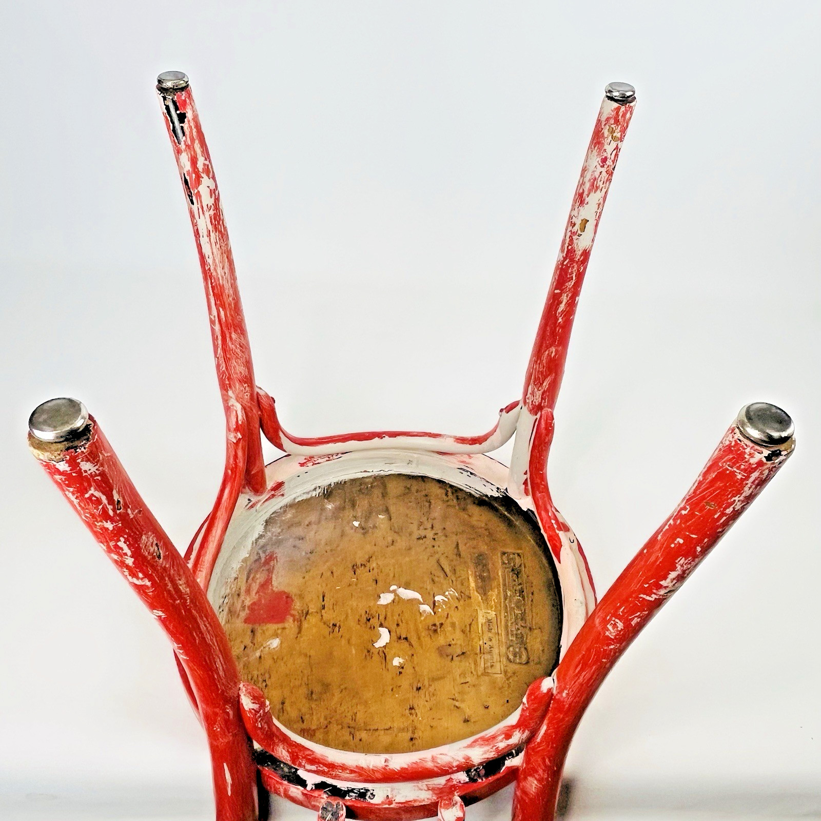 Jacob & Josef Kohn Wien No. 48/3 Bentwood Chair Old Painted Patina Paper Labels