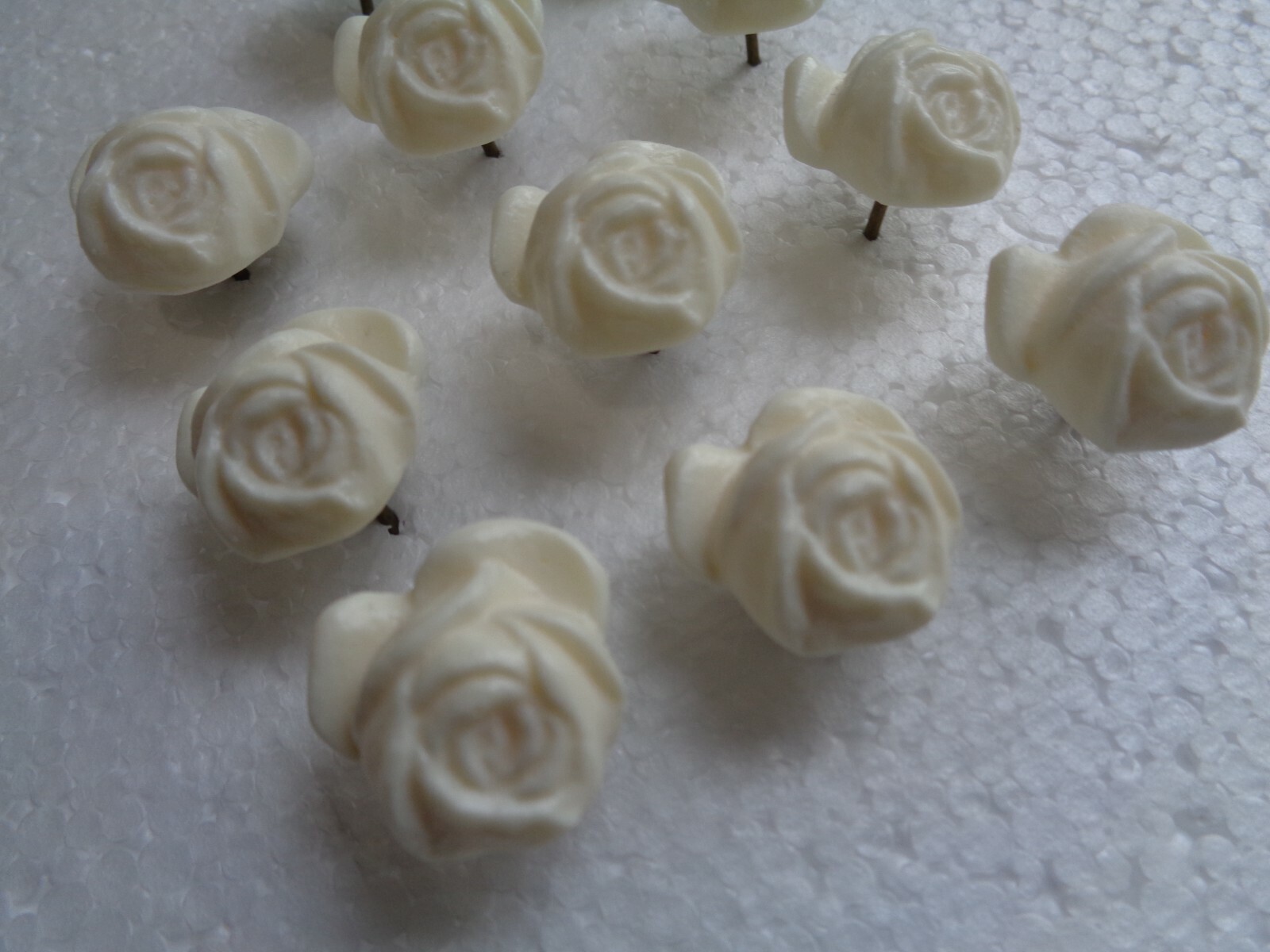 New! Gorgeous! Antique Rose Upholstery Tacks 24 Piece Set