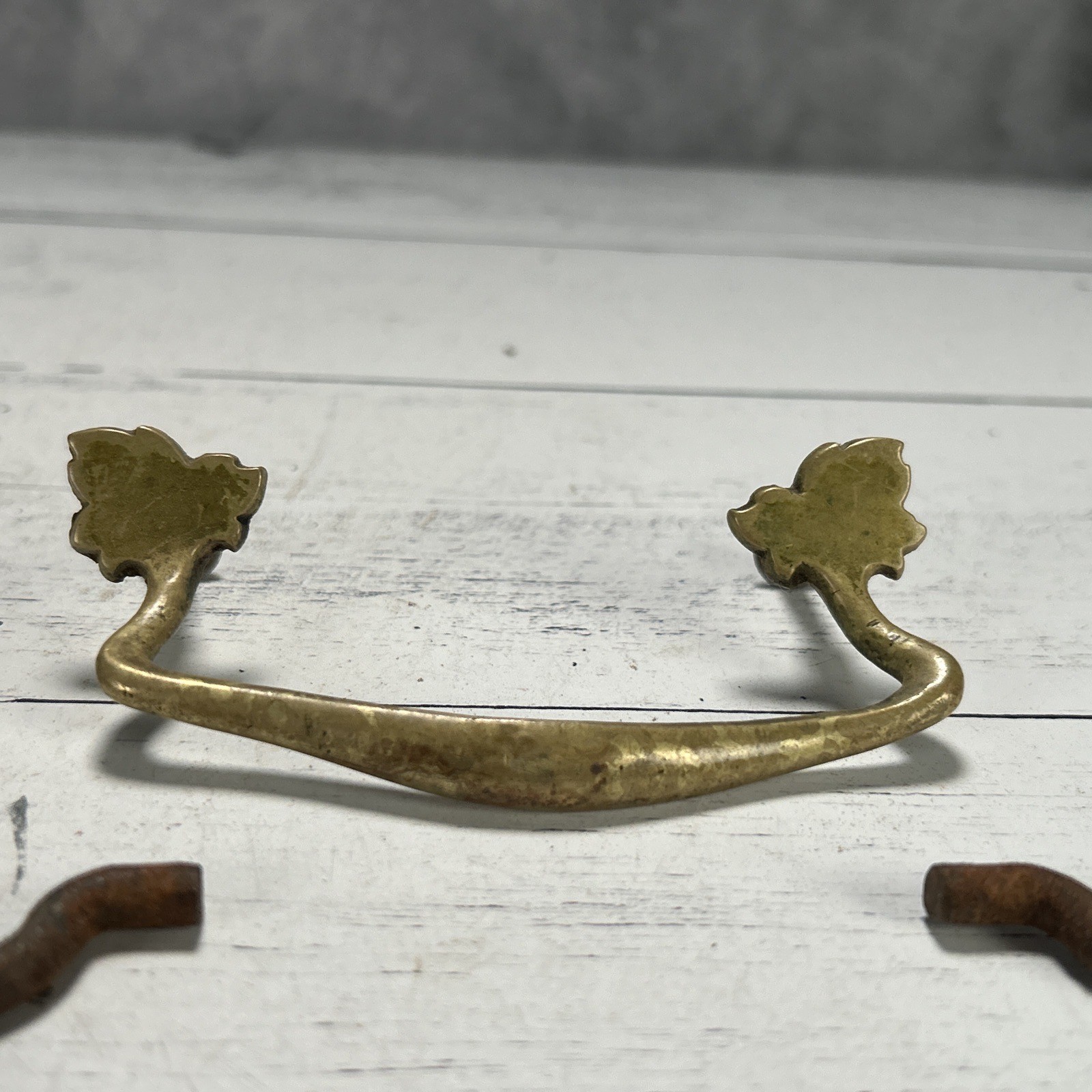 Antique Drawer Pull Bails Lot Brass Cast Iron Steel Victorian Eastlake Assorted