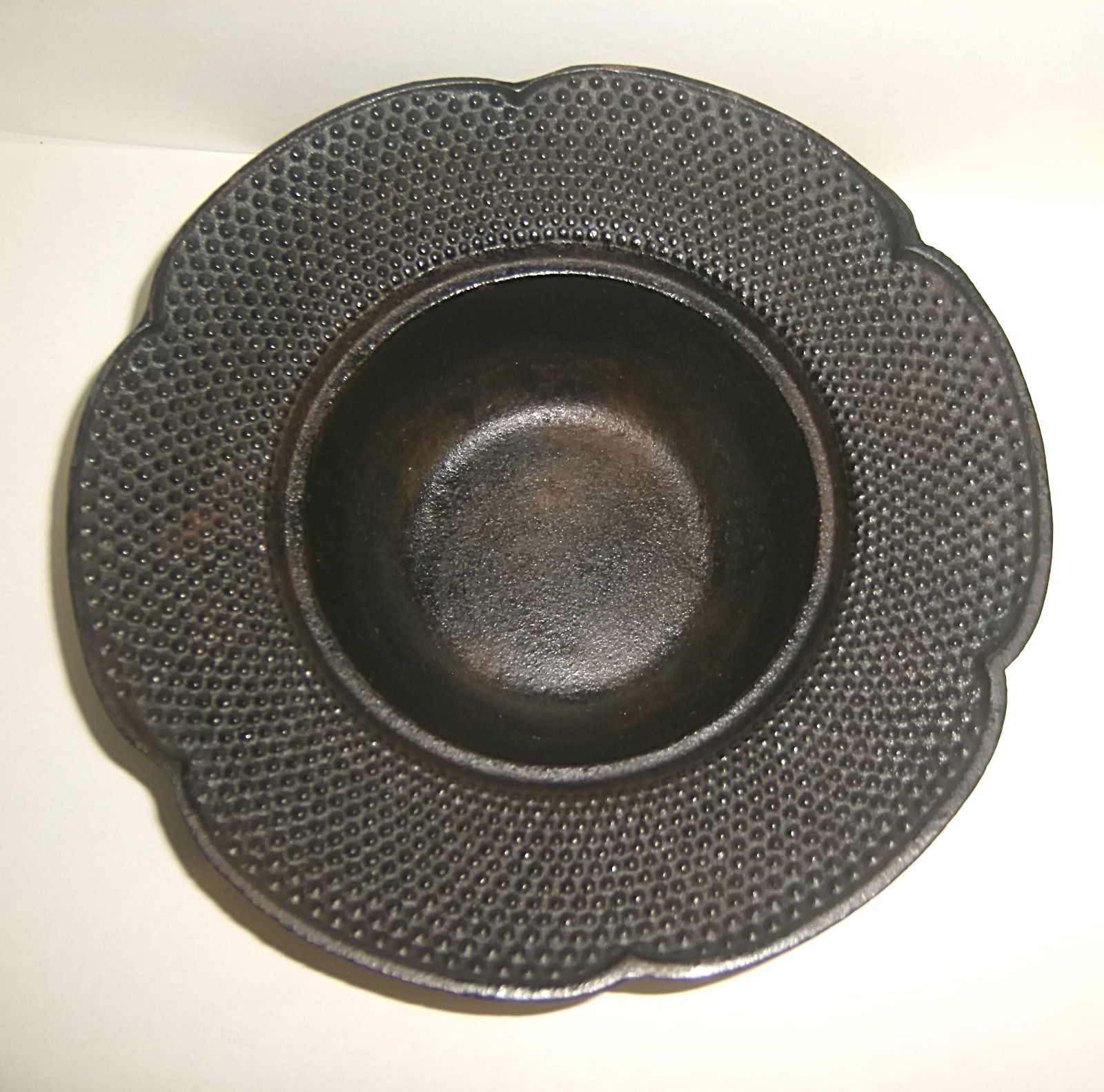 CAST IRON BOWL Japanese Nambu Tekki Ashtray NO INSERT Old Vintage Antique Asian