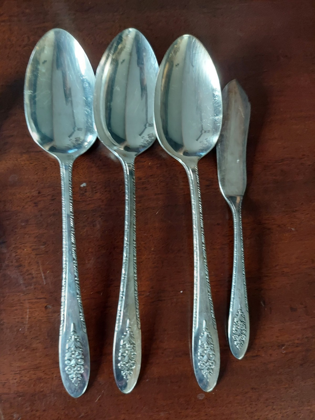 Lady Stuart Oneida Flatware Rogers Silverplate Flatware 33pc Set 1949 MCM