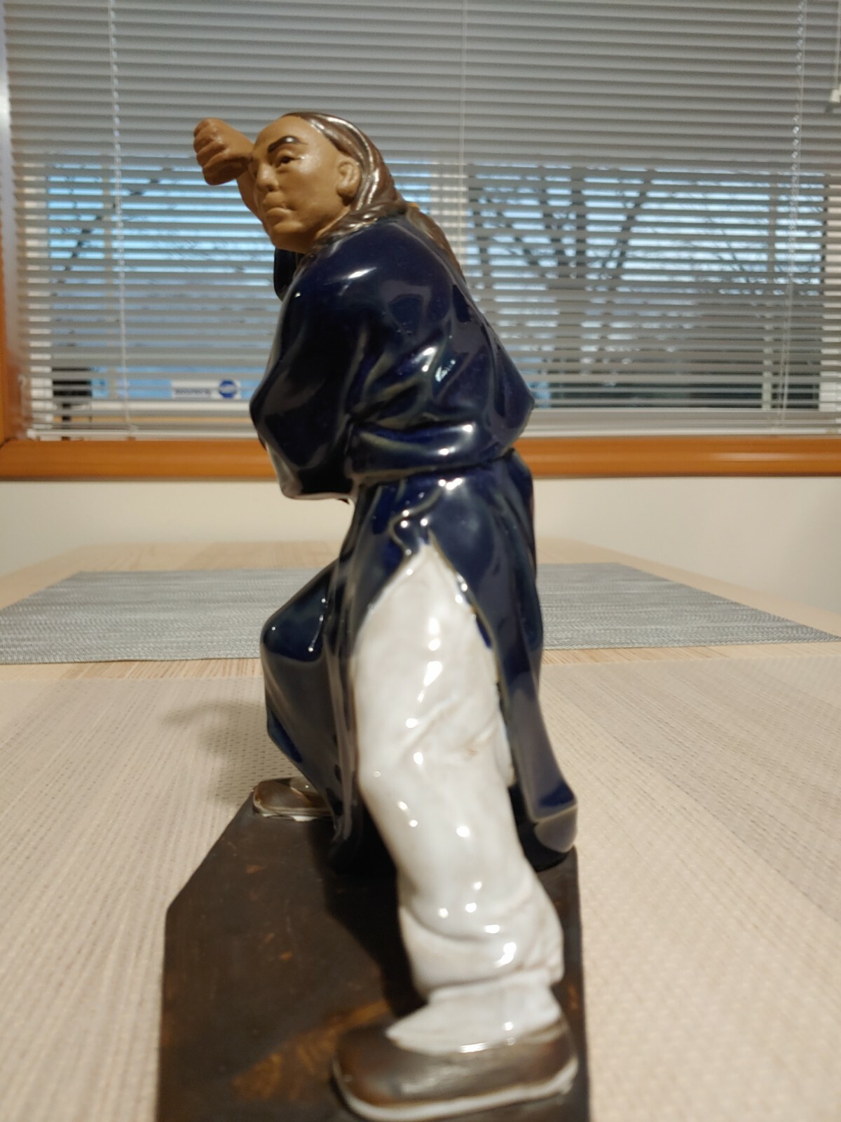 石湾陶刘桂乐大师作品 南拳王 Antique Chinese Shiwan Pottery Master Kongfu King Statue Figurine