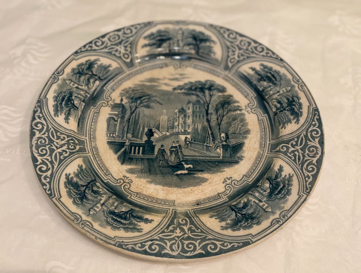 Rare Antique Plate 1828 James Jamieson & Company, Bo’ness Scotland Pattern FORTH