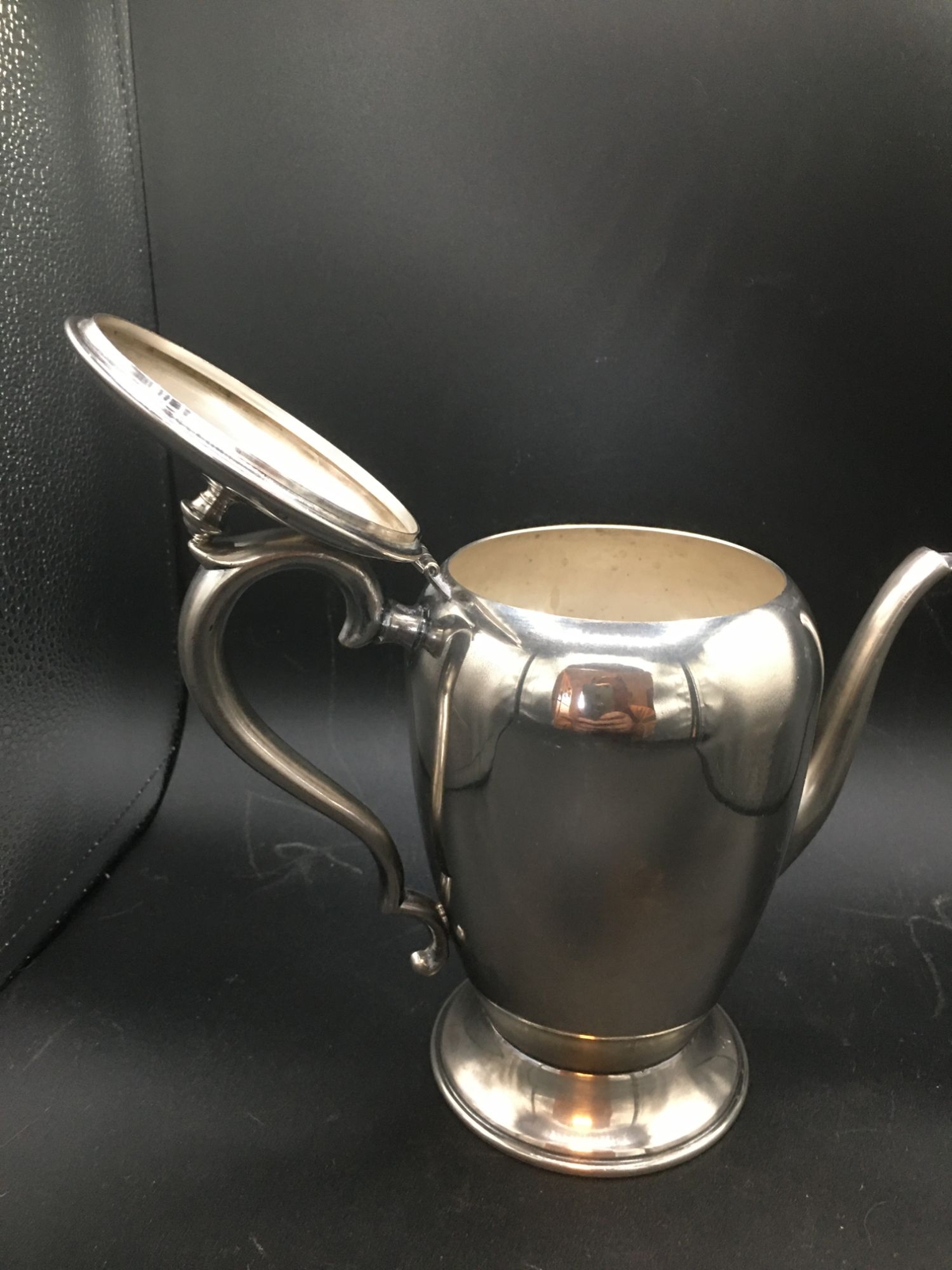 KEYSTONE SILVER COFFEE POT Silverplate Over Copper KEYSTONEWARE Vintage