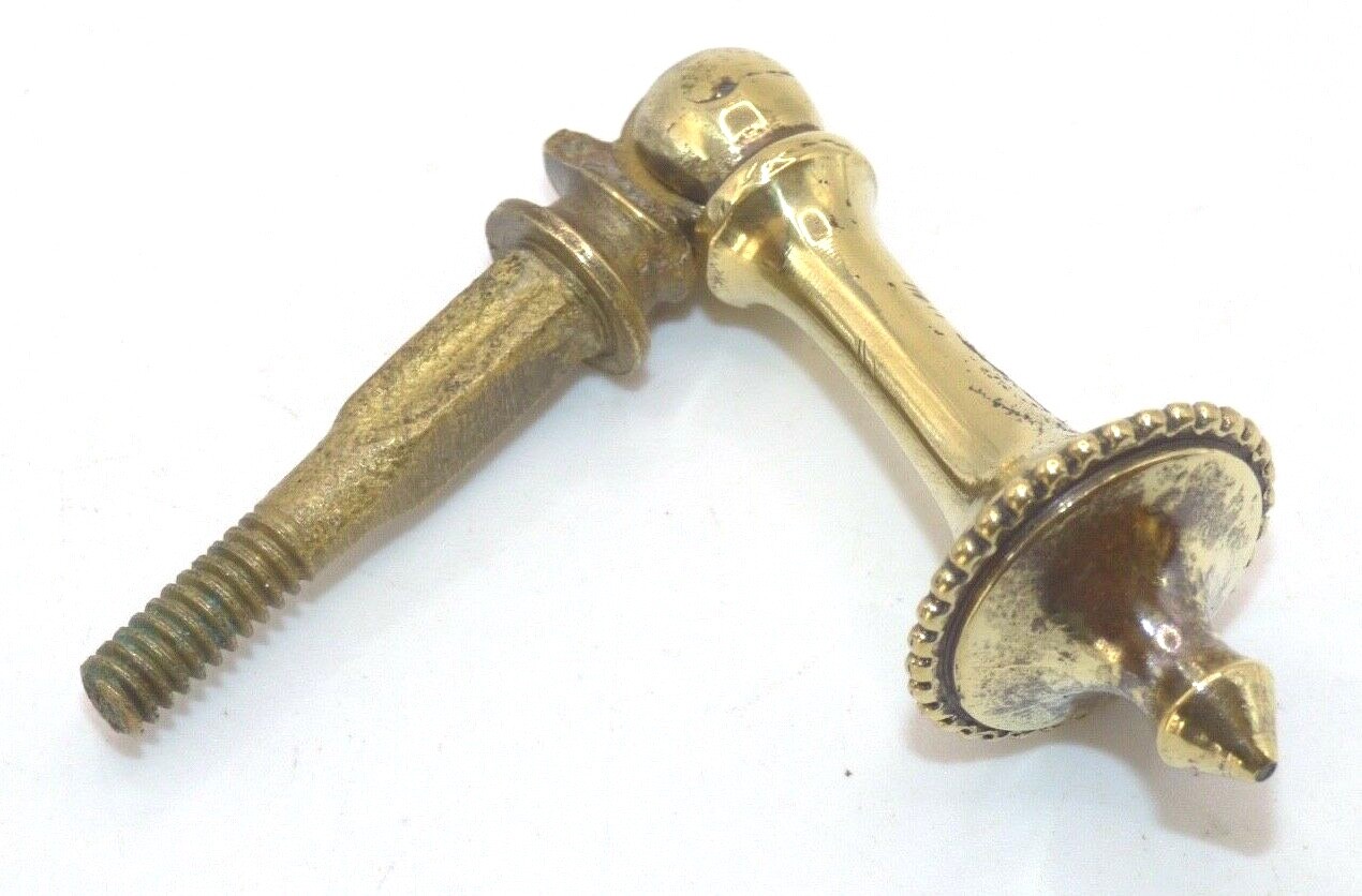 Vintage antique brass door / drawer drop pull (FH176)