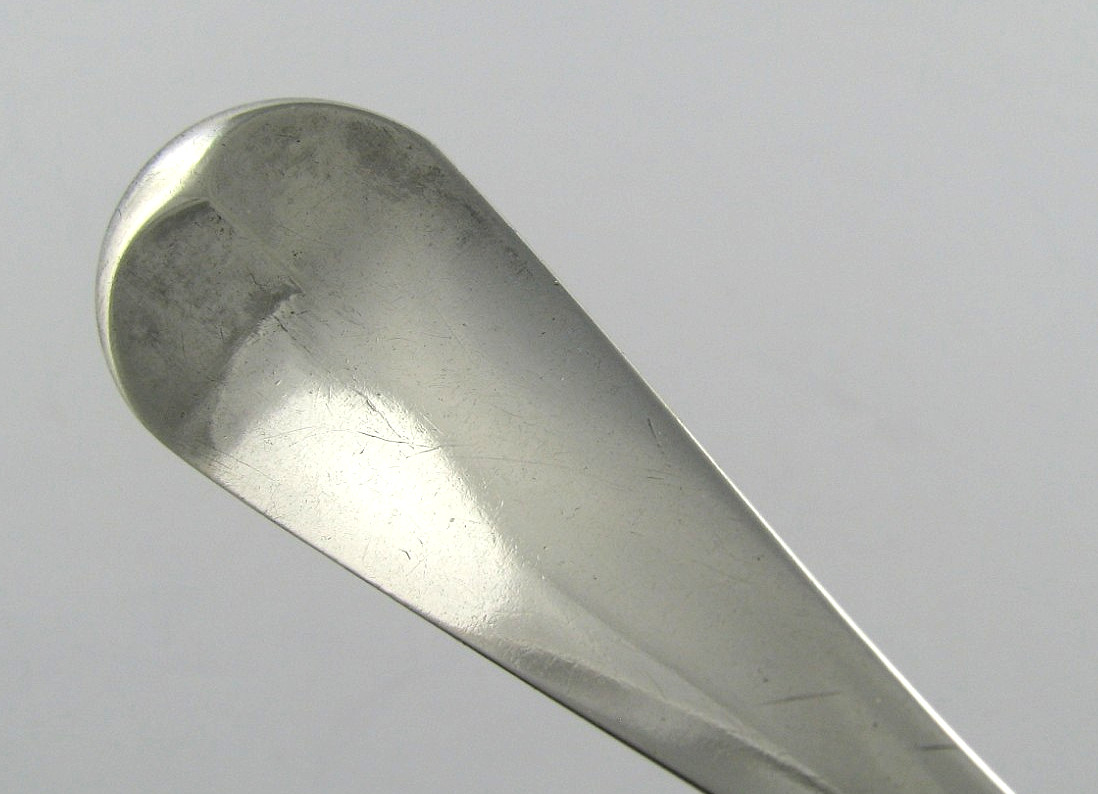 American Colonial COIN SILVER SPOON SERVING SPOON by Joseph Carman Phila Pa 1771