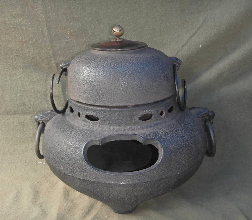 Japanese Chagama Furo Kama Kettle Tea Ceremony Sado Traditional Crafts From JP
