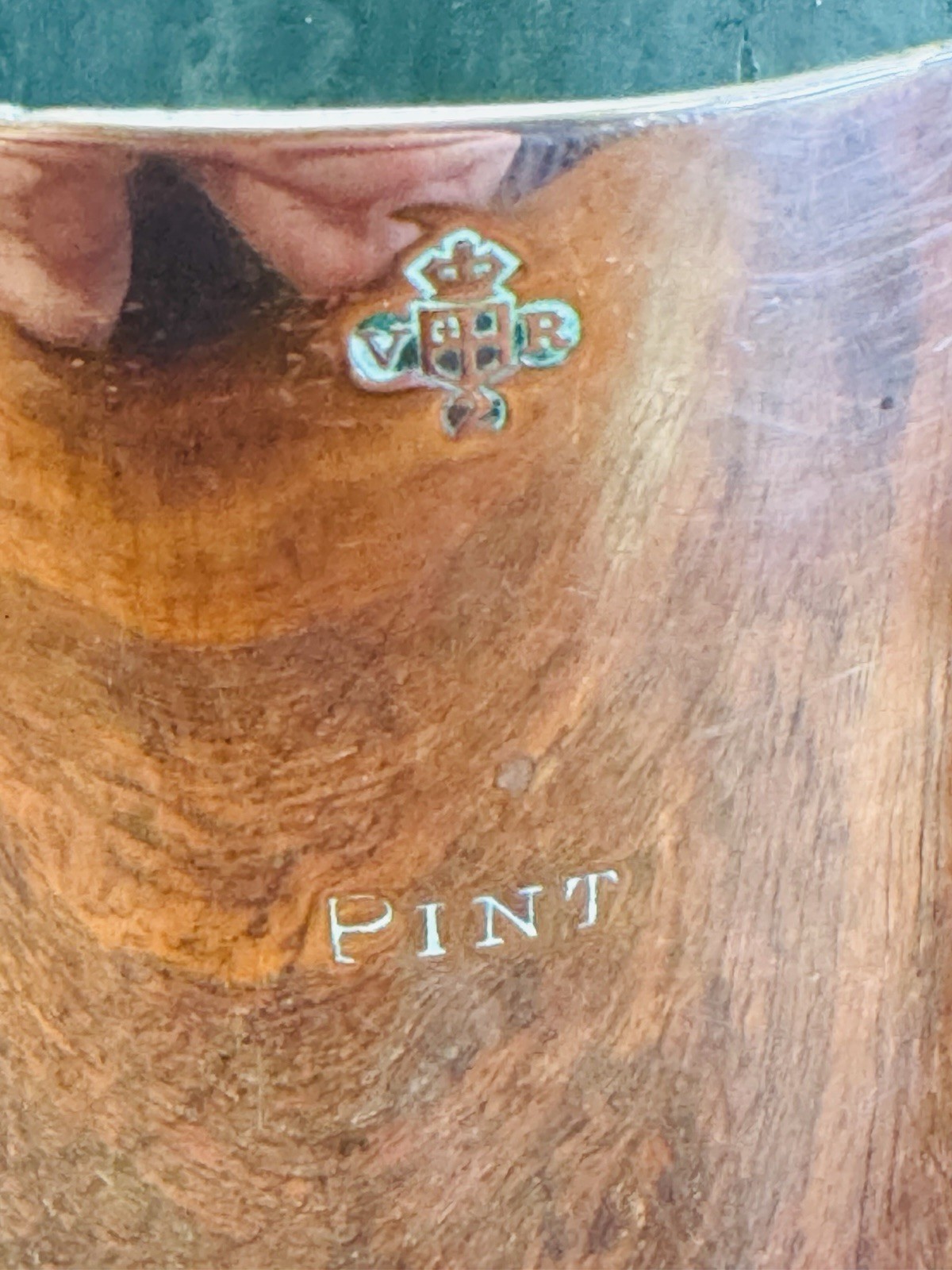 Superb Royal Navy Late Victorian Large Pint Rum Or Grog Measuring Cup.