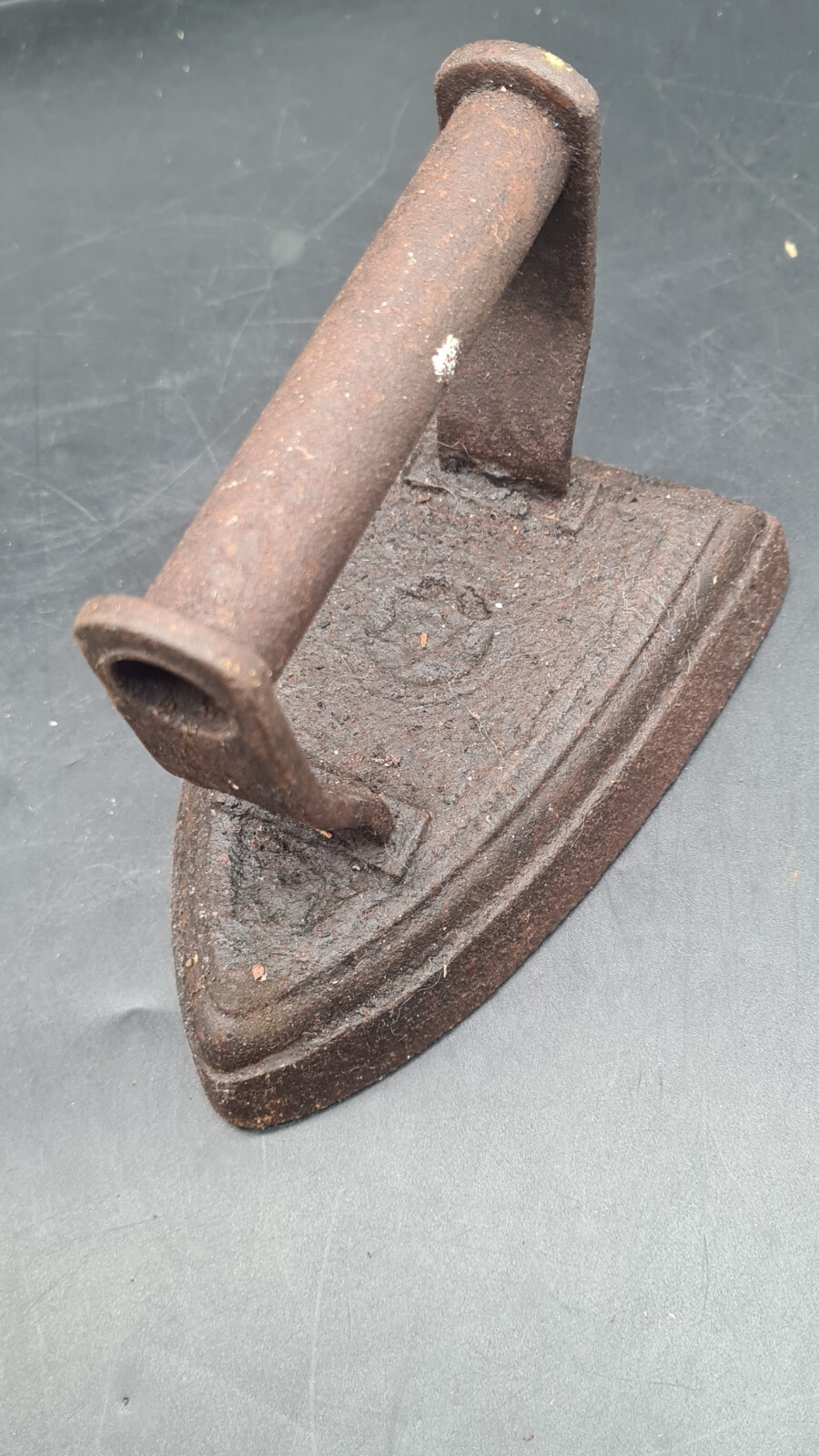 Antique Cast Flat Iron – Star Symbol – Star Of David? – See Pictures