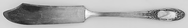 Vintage National Silver Co. Four (Silverplate) 7-1/4″ Flat Handle Butter Knife