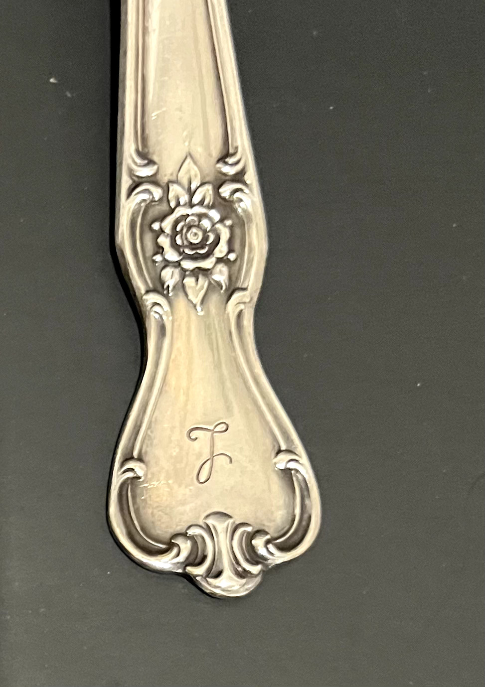 Pie server Signature Rose “J” Monogram Silverplate Flatware mix old Company